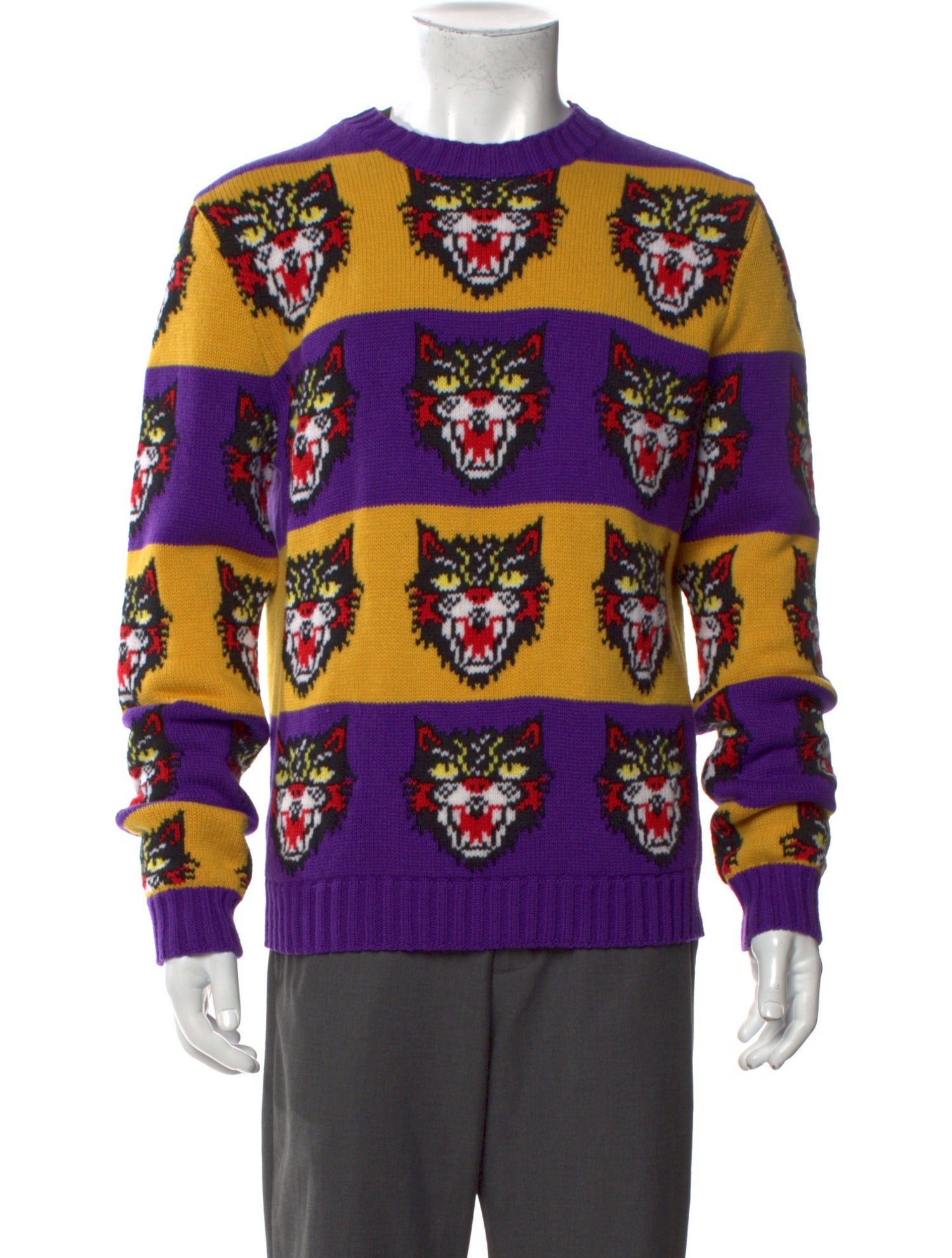 Gucci 2017 'Angry Cat' Pullover