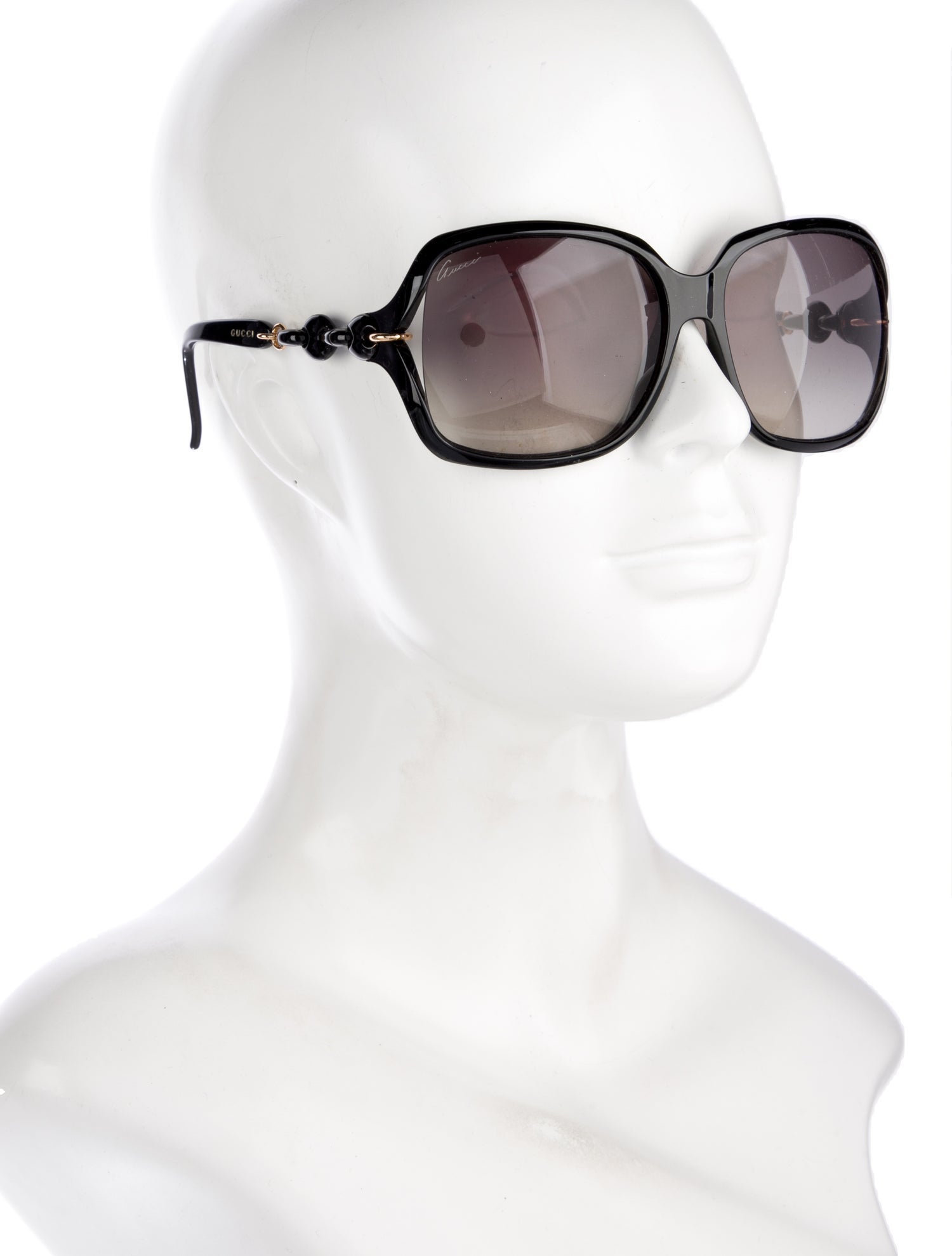 Gucci Double G Logo Square Sunglasses