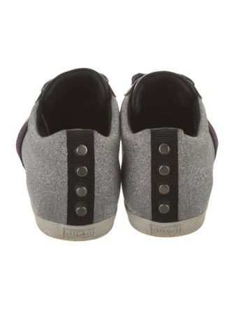 Gucci Sylvie Web Accent Glitter Sneakers