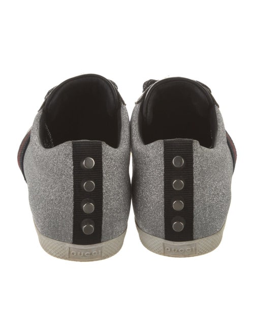 Gucci Sylvie Web Accent Glitter Sneakers