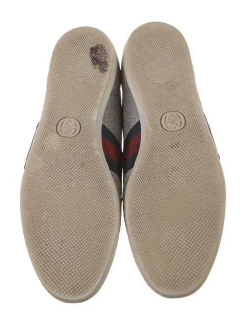 Gucci Sylvie Web Accent Glitter Sneakers