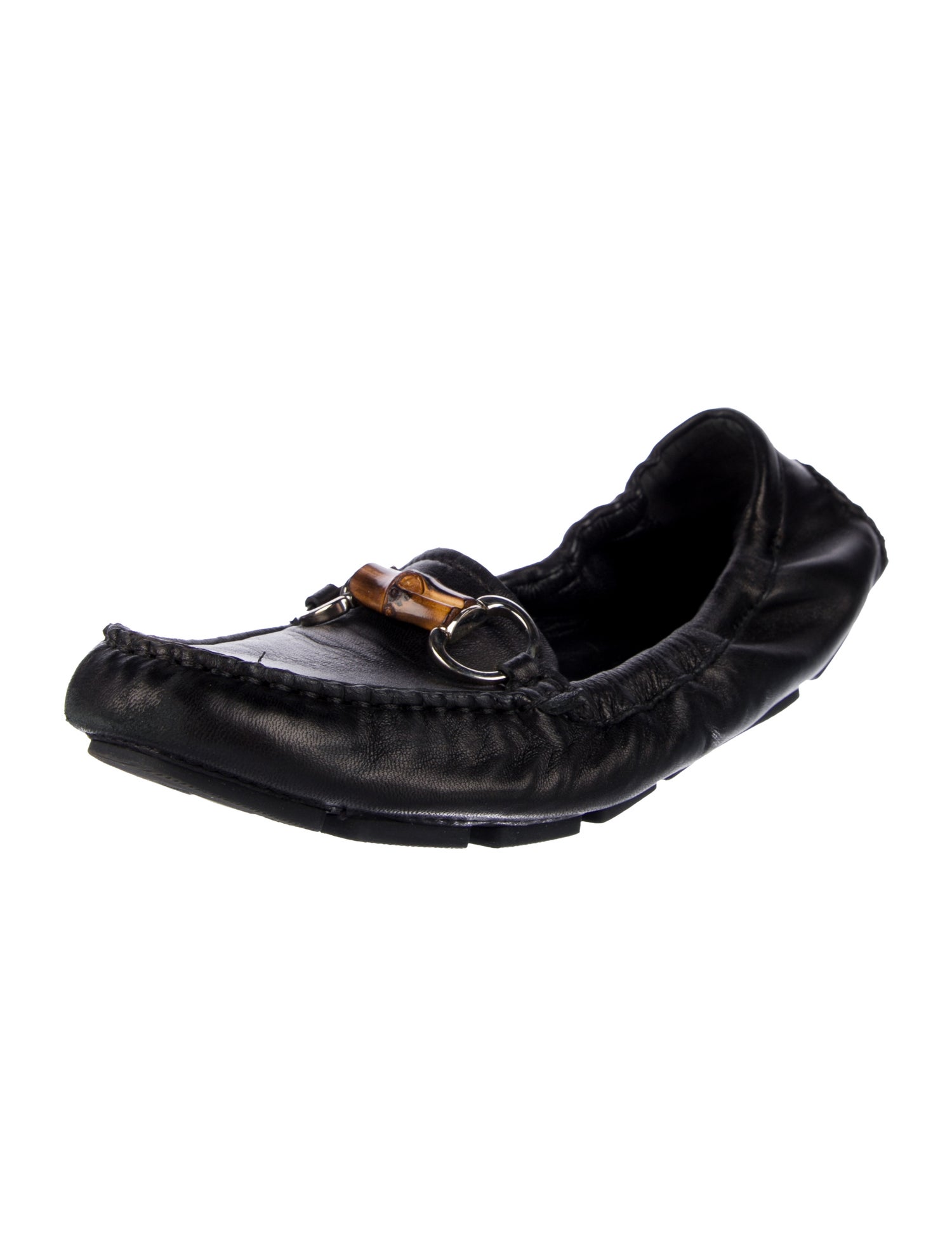 Gucci Horsebit Accent Leather Loafers