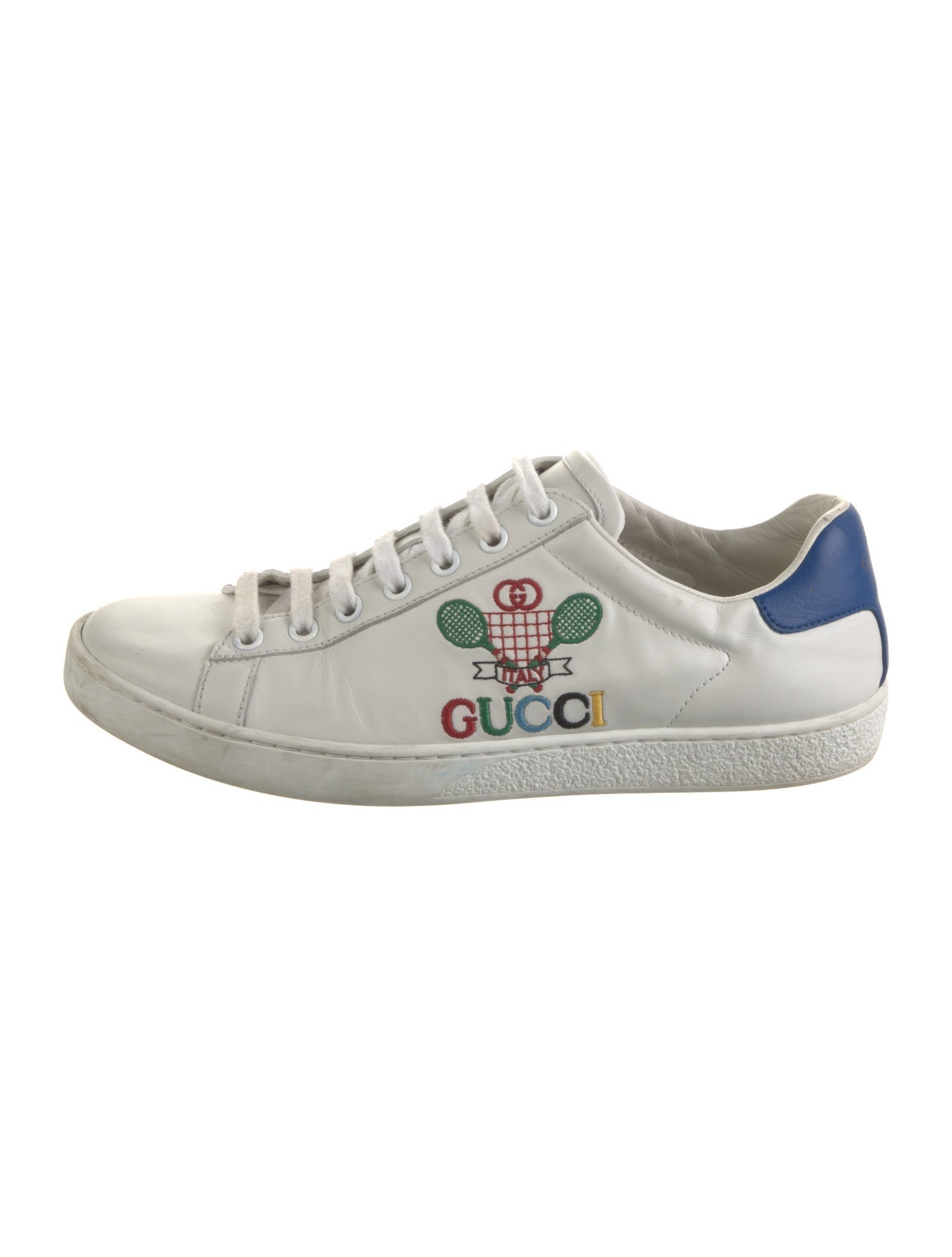 Gucci Interlocking G Logo Leather Sneakers