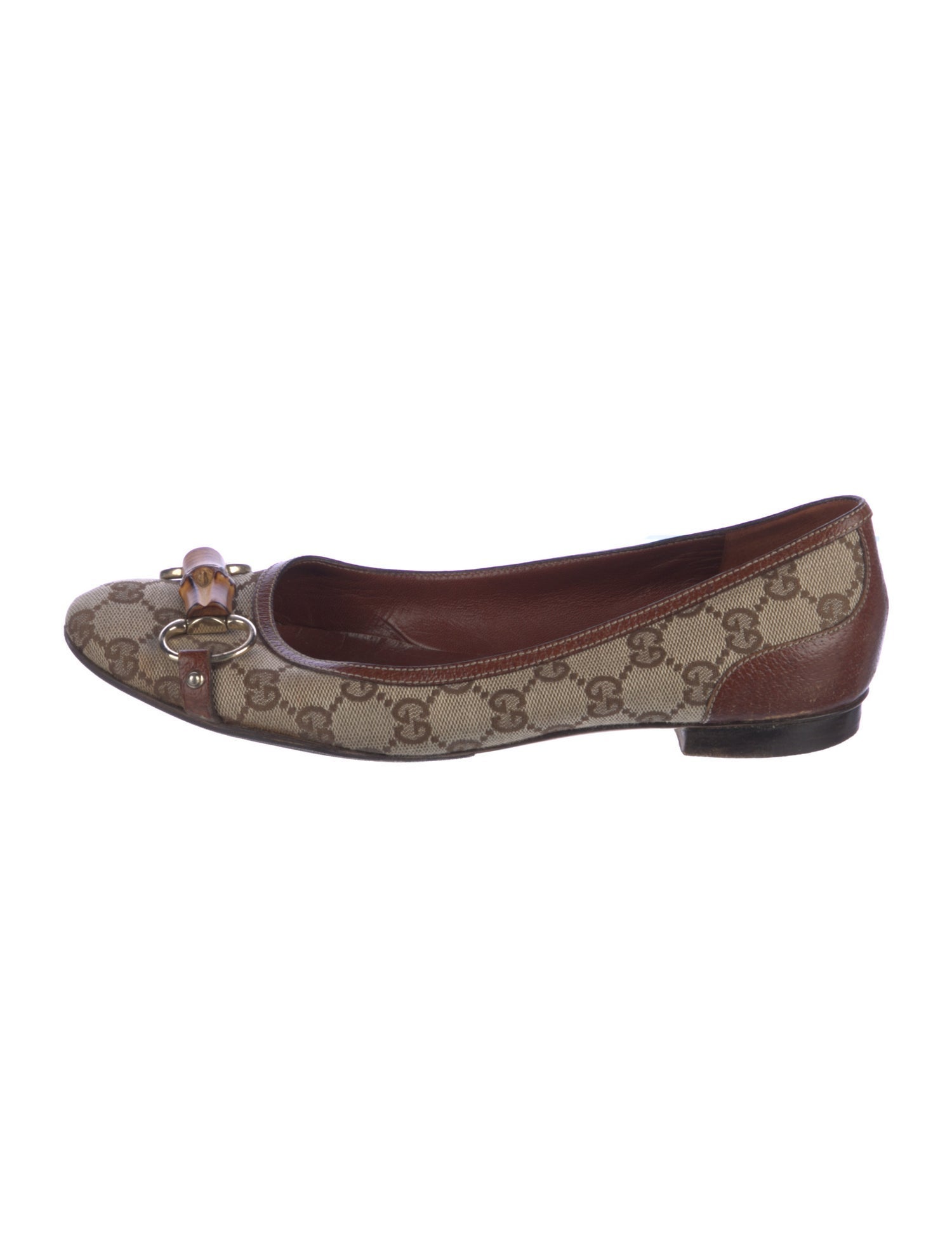 Gucci GG Canvas Canvas Flats