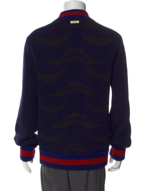 Gucci Web Accent Wool Cardigan