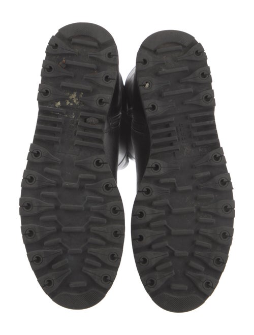 Gucci Web Accent Leather Boots