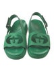 Gucci Interlocking G Logo Leather Slingback Sandals