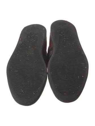 Gucci Web Accent Leather Sneakers