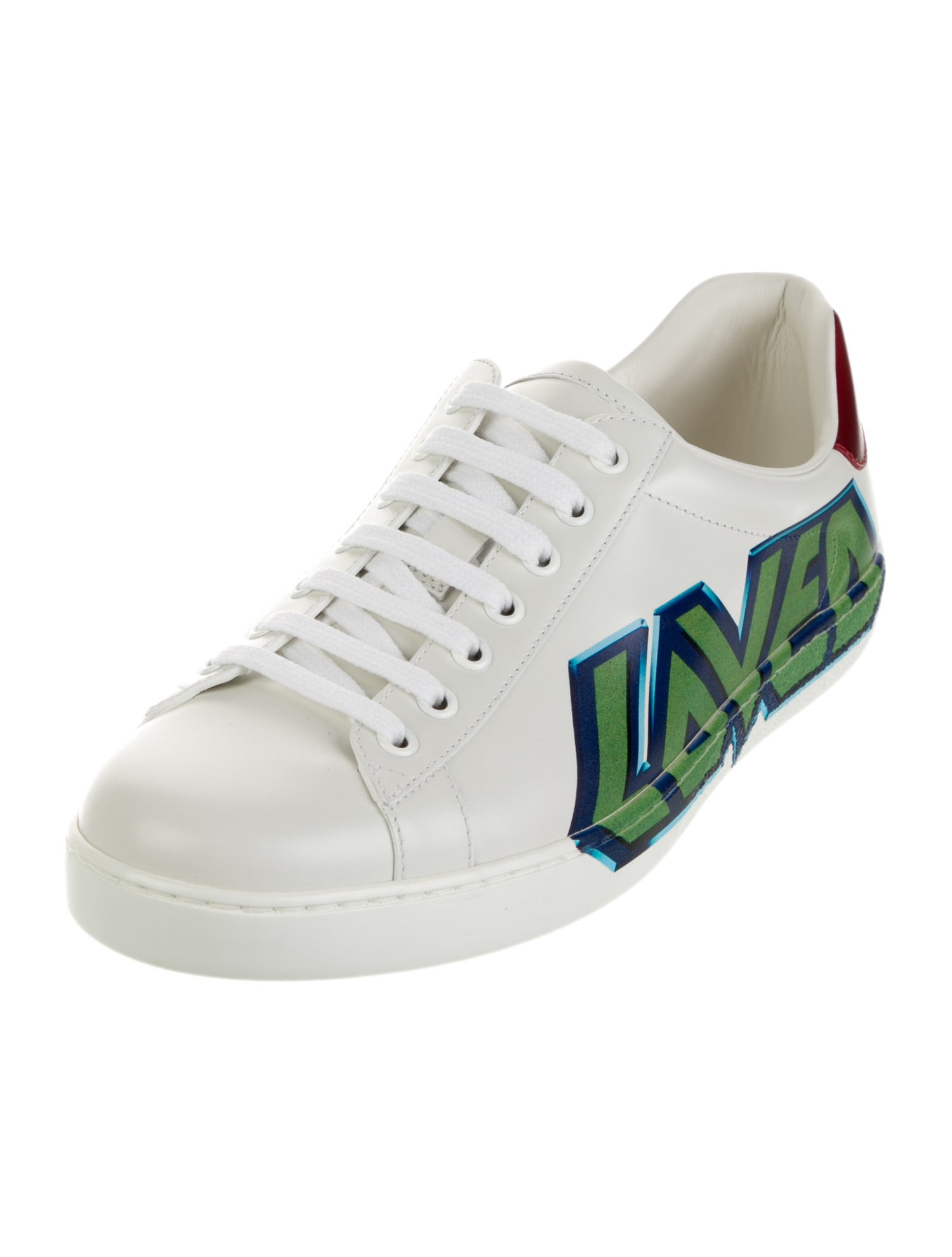 Gucci Leather Printed Sneakers