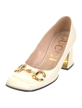 Gucci Horsebit Accent Leather Pumps