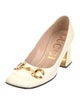 Gucci Horsebit Accent Leather Pumps