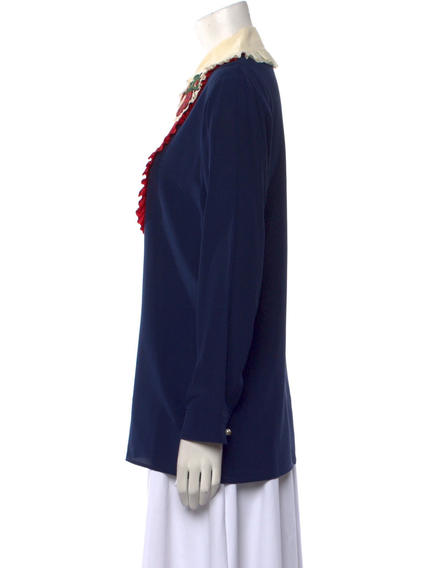 Gucci 2016 Silk Button-Up Top