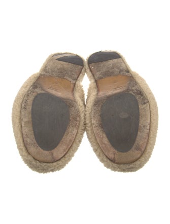 Gucci Faux Fur Printed Mules