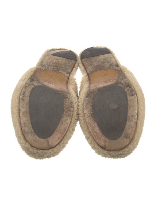 Gucci Faux Fur Printed Mules