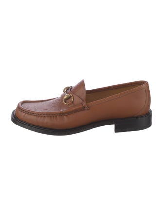 Gucci Horsebit Accent Leather Dress Loafers
