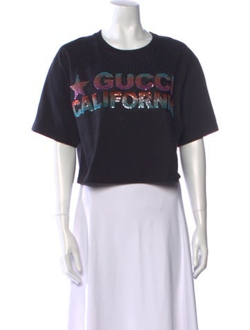 Gucci Tops 2022 Graphic Print T-Shirt S
