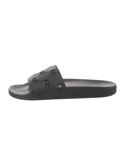 Gucci Running GG Logo Rubber Slides