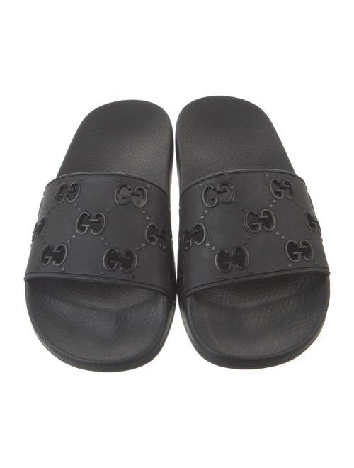 Gucci Running GG Logo Rubber Slides