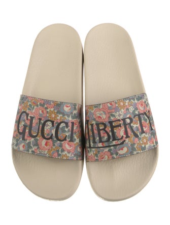Gucci Web Accent Rubber Slides