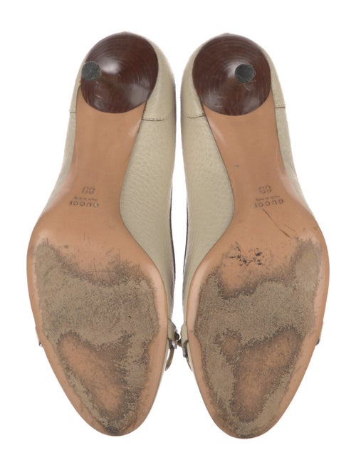 Gucci Horsebit Accent Leather Pumps