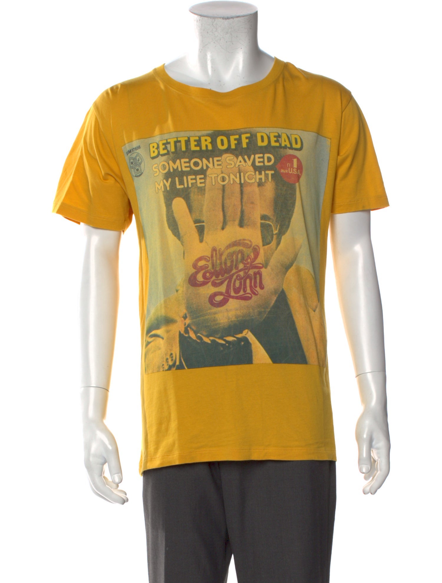 Gucci x Elton John Graphic Print Crew Neck T-Shirt