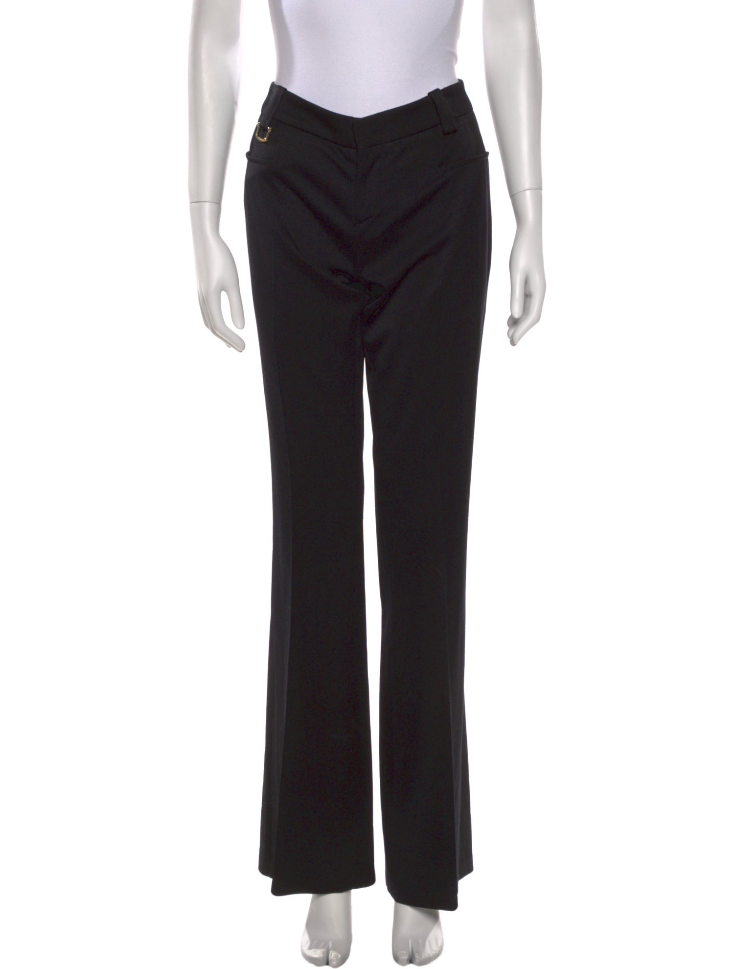Gucci Wool Wide Leg Pants - Black, 8.75