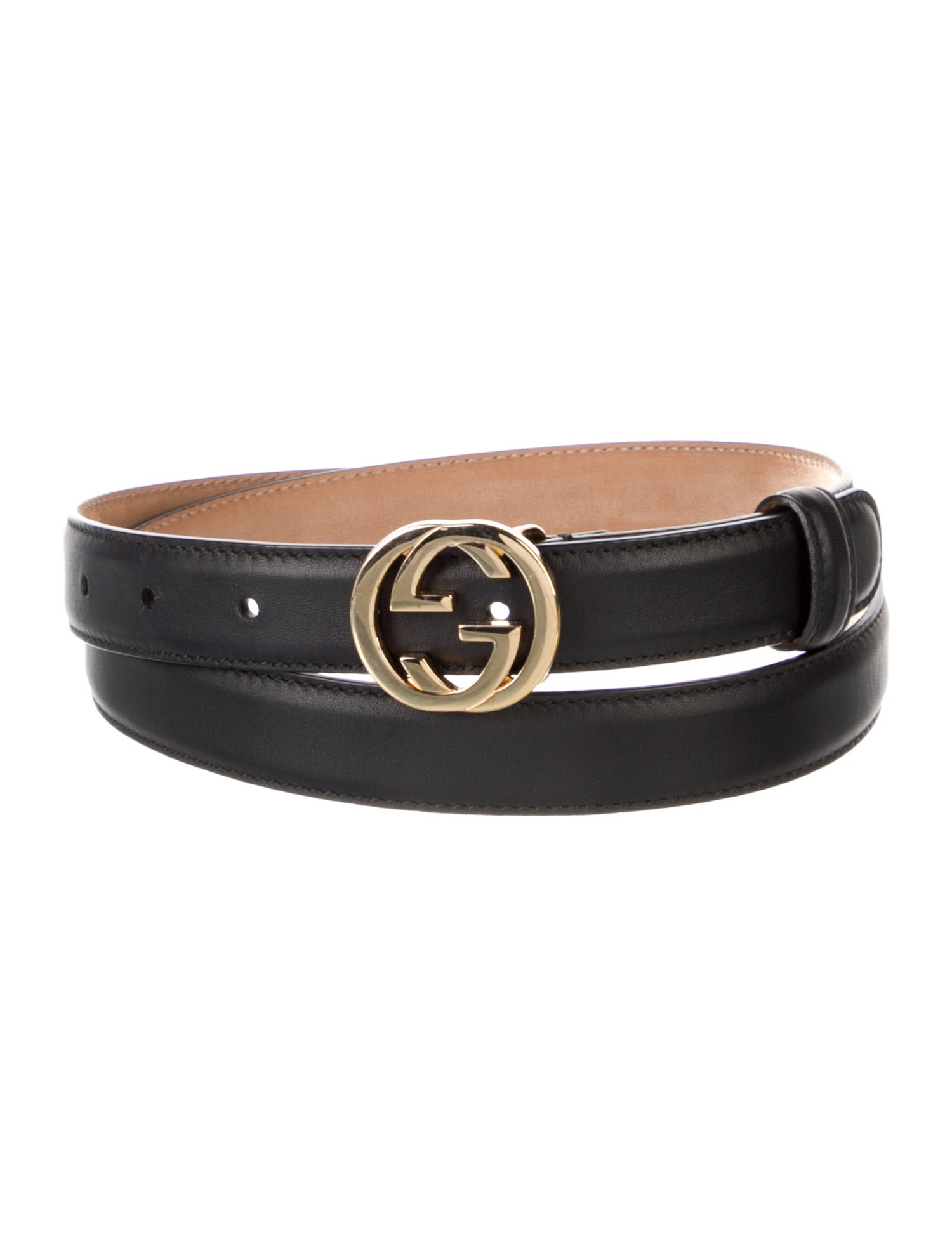 Gucci Interlocking G Logo Leather Belt Kit