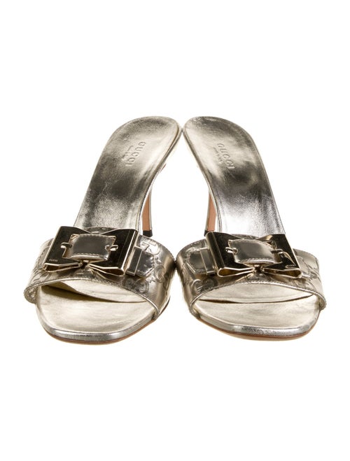 Gucci GG Signature Leather Slides