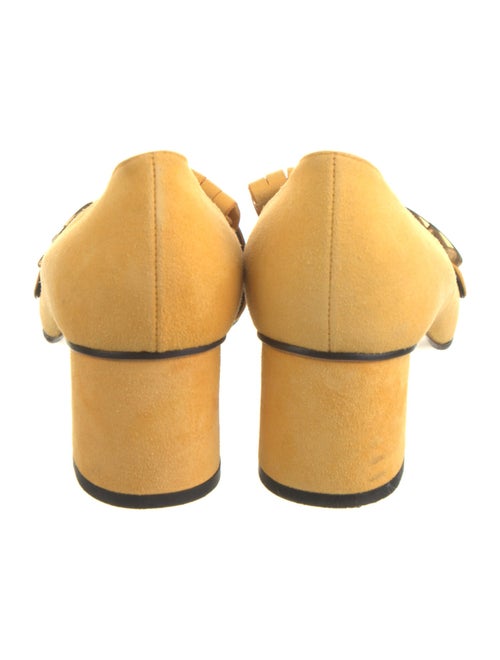 Gucci Double G Logo Suede Pumps