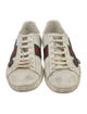 Gucci Web Accent Leather Sneakers