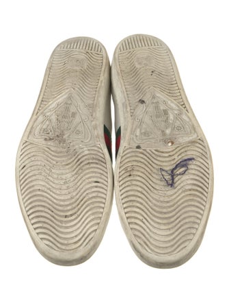 Gucci Web Accent Leather Sneakers