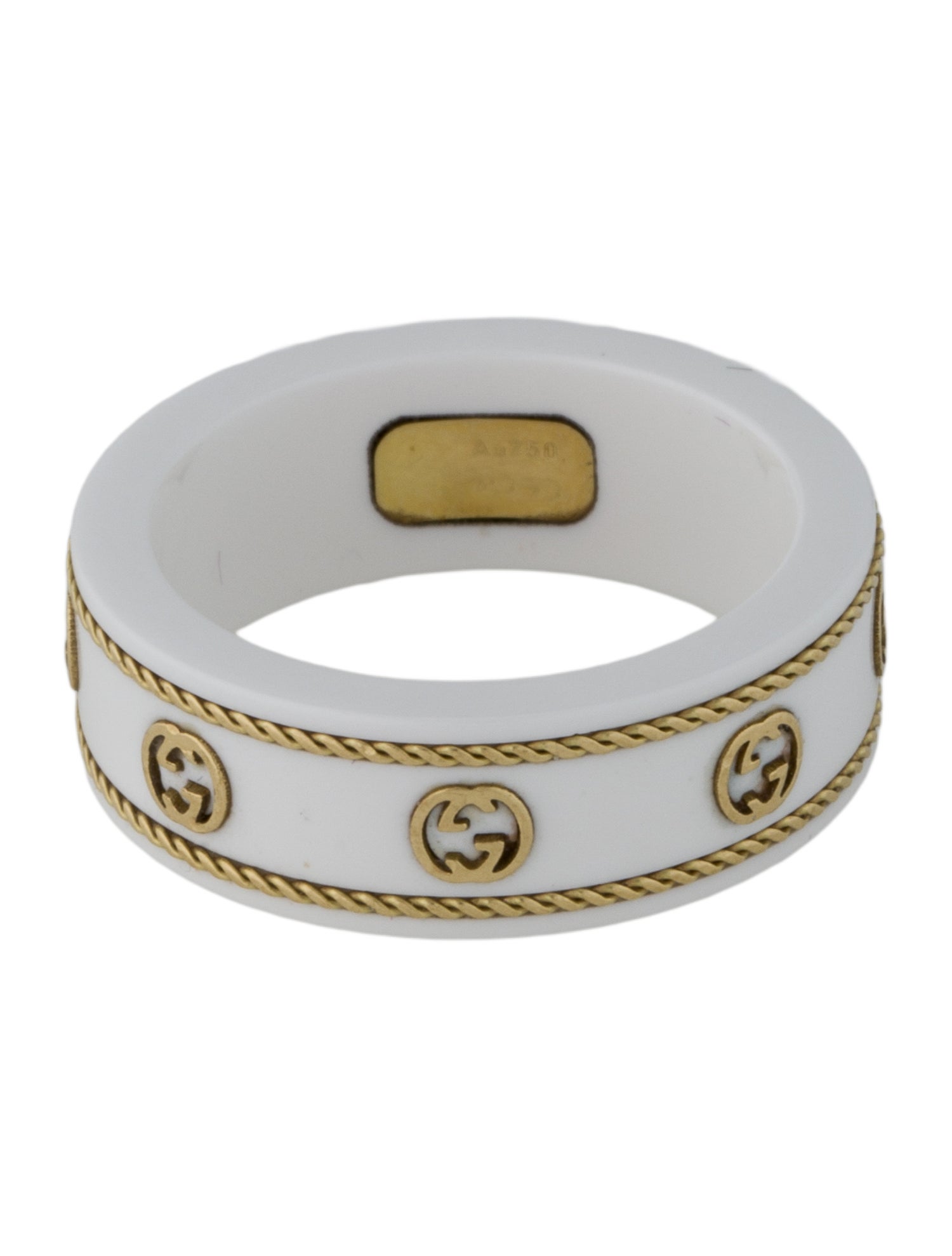 Gucci 18K Ceramic Icon Ring