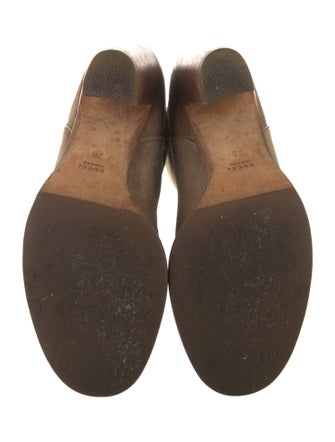 Gucci Web Accent Suede Western Boots