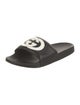Gucci Interlocking G Logo Leather Slides