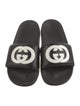 Gucci Interlocking G Logo Leather Slides