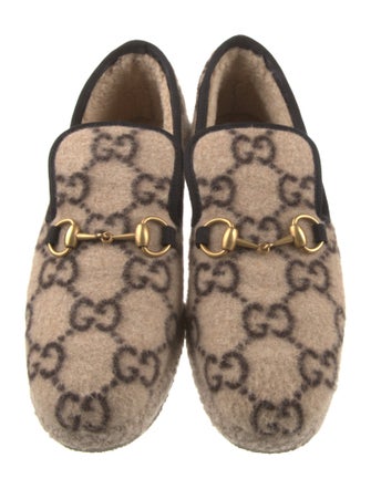 Gucci Horsebit Accent Wool Espadrilles