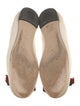 Gucci Sylvie Web Accent Leather Ballet Flats