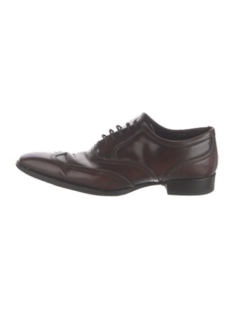 Gucci Web Accent Leather Brogues