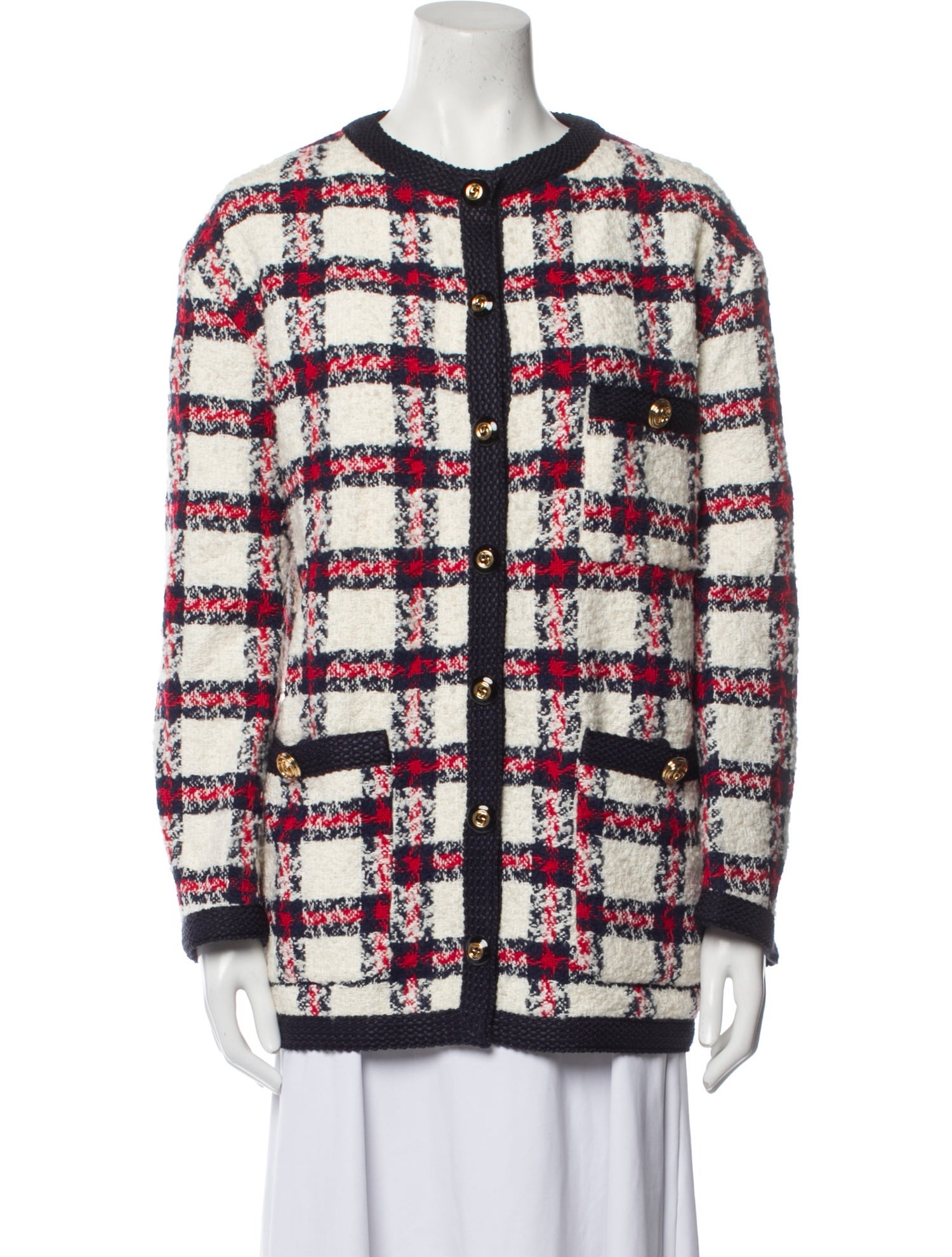 Gucci Tweed Pattern Jacket