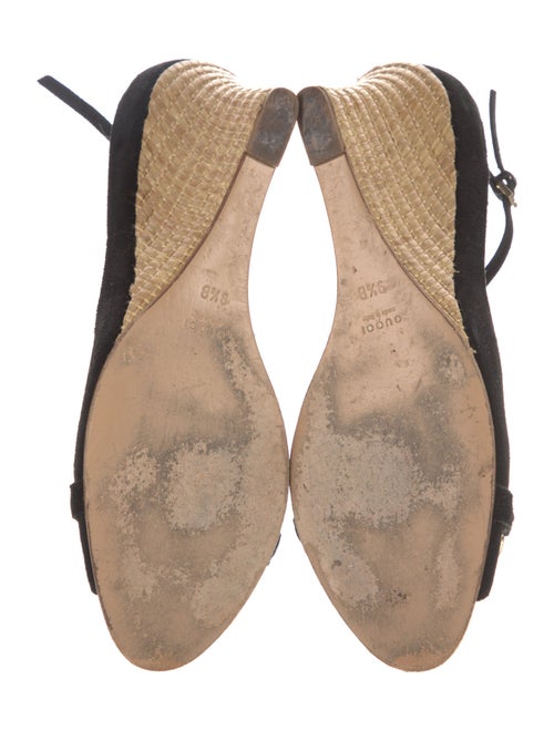 Gucci Horsebit Accent Suede Espadrilles