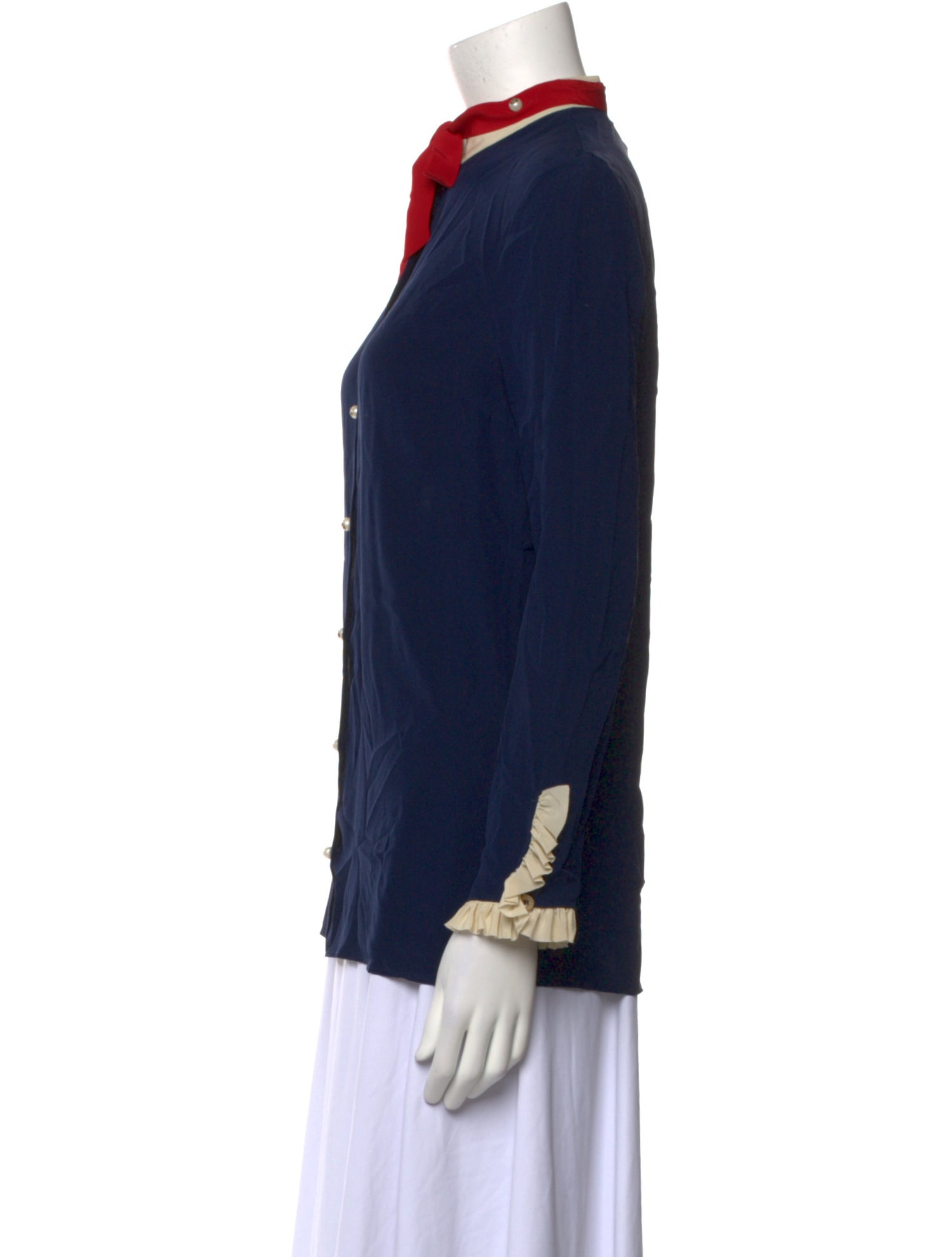 Gucci 2018 Silk Button-Up Top