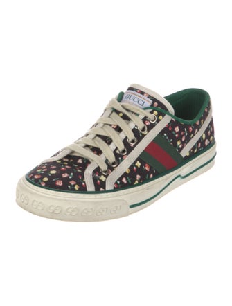 Gucci Web Accent Canvas Sneakers