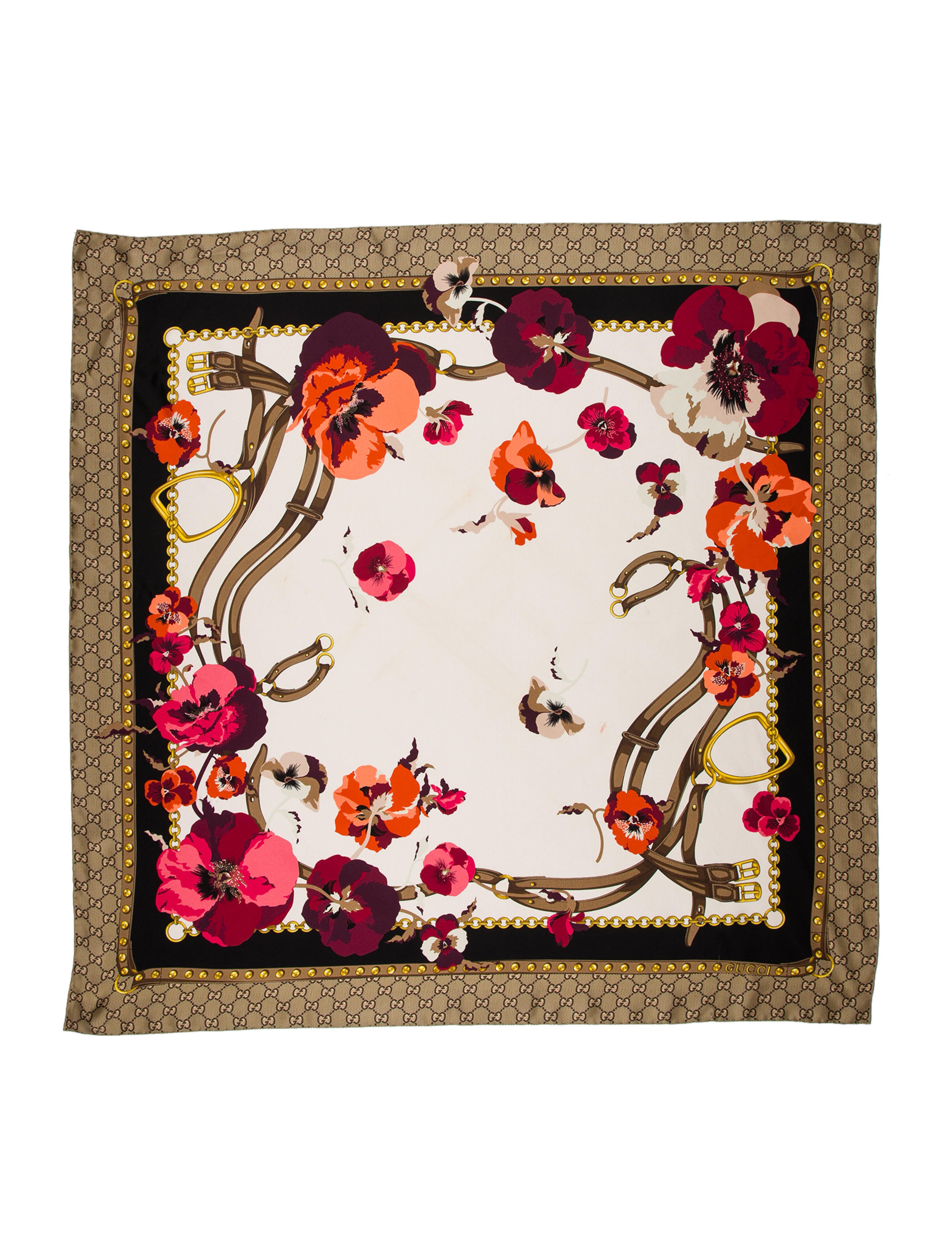 Gucci L'Aveugle Par Amour Scarf w/ Tags - Red Scarves and
