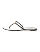 Gucci Interlocking G Logo Leather Flip Flops