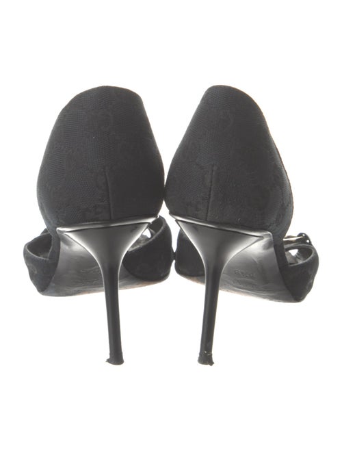 Gucci Horsebit Accent Canvas Sandals