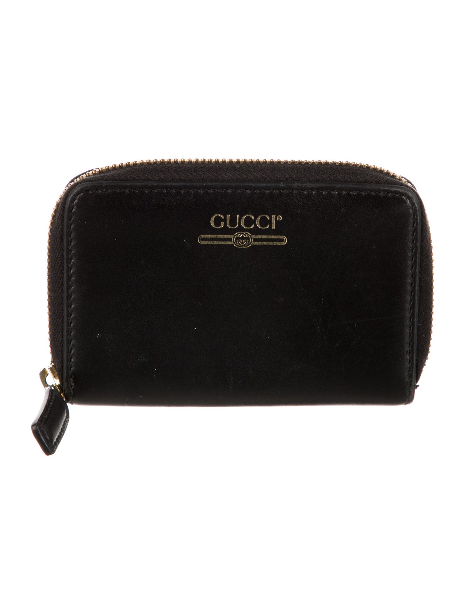 Gucci Interlocking G Logo Calfskin Compact Wallet