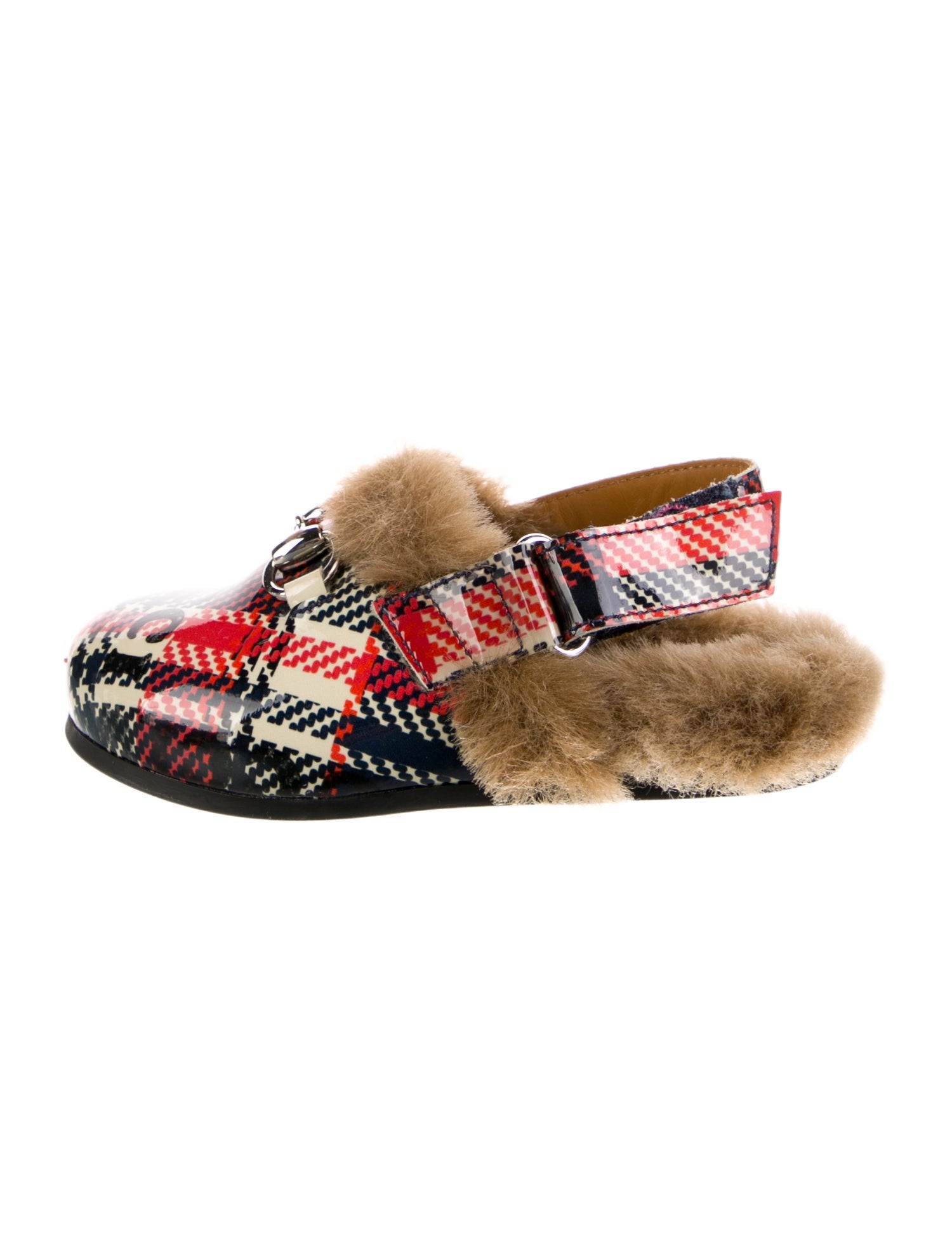 Gucci Fur Trim Mules