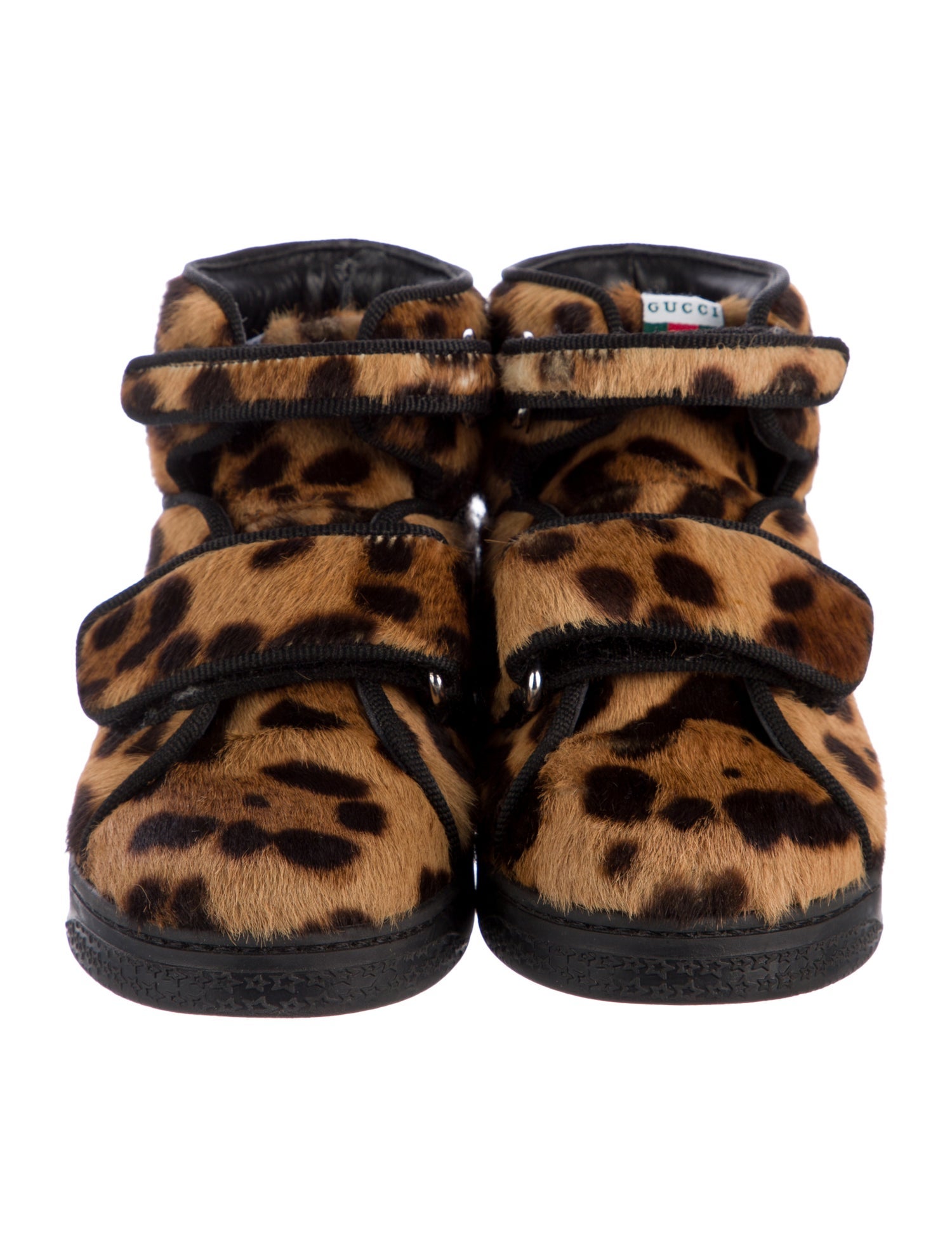 Gucci High Top Ponyhair Sneakers