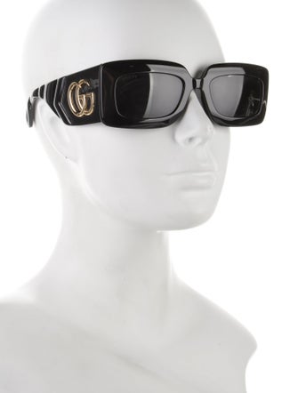 Gucci Double G Logo Square Sunglasses