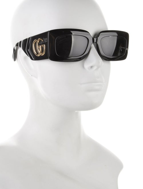 Gucci Double G Logo Square Sunglasses